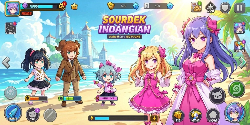 Kompetisi seru antara pemain dalam mode online.