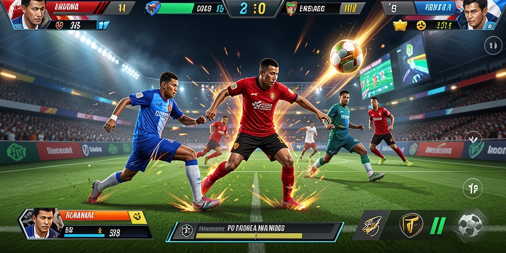 Interaksi dengan pemain lain dalam mode multiplayer.